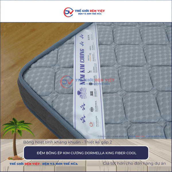 Đệm bông ép Kim Cương Dormella King Fiber Cool